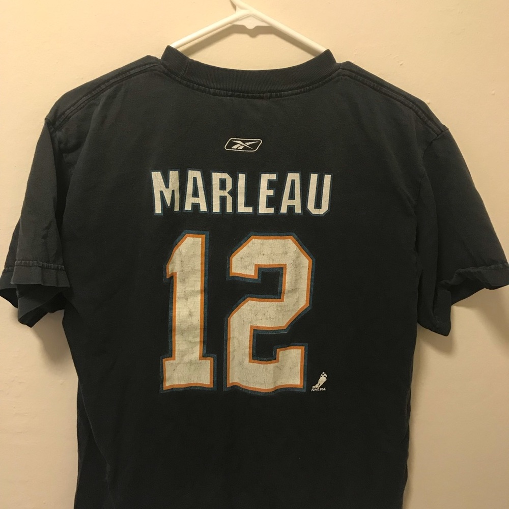 San Jose Sharks Marleau #12 Reebok Blue T-Shirt